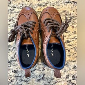 NWOT Toddler Size 7 Shoes Carter's Brown Toddler Dress Oxford Shoes Size 7